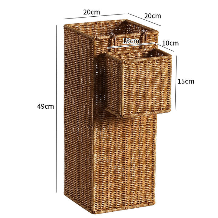 Rectangular Wicker Waste Bin Kalsten