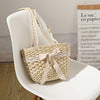 Elegant basket bag with decorative lace ribbon Kalsten
