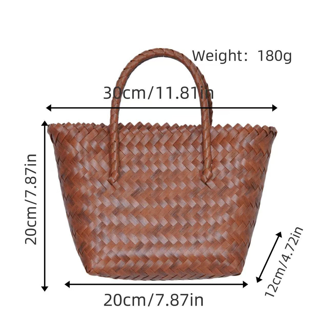 Braided tote bag with ergonomic handles Kalsten