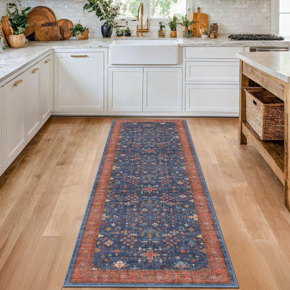 Vintage Floral Runner Carpet Acalora