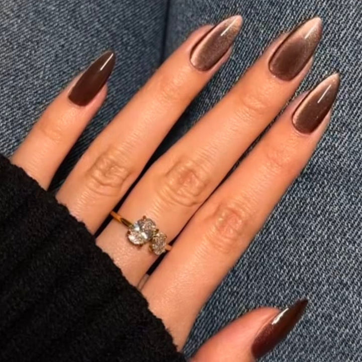 Artificial nails with luxurious gradient and shine Kalsten