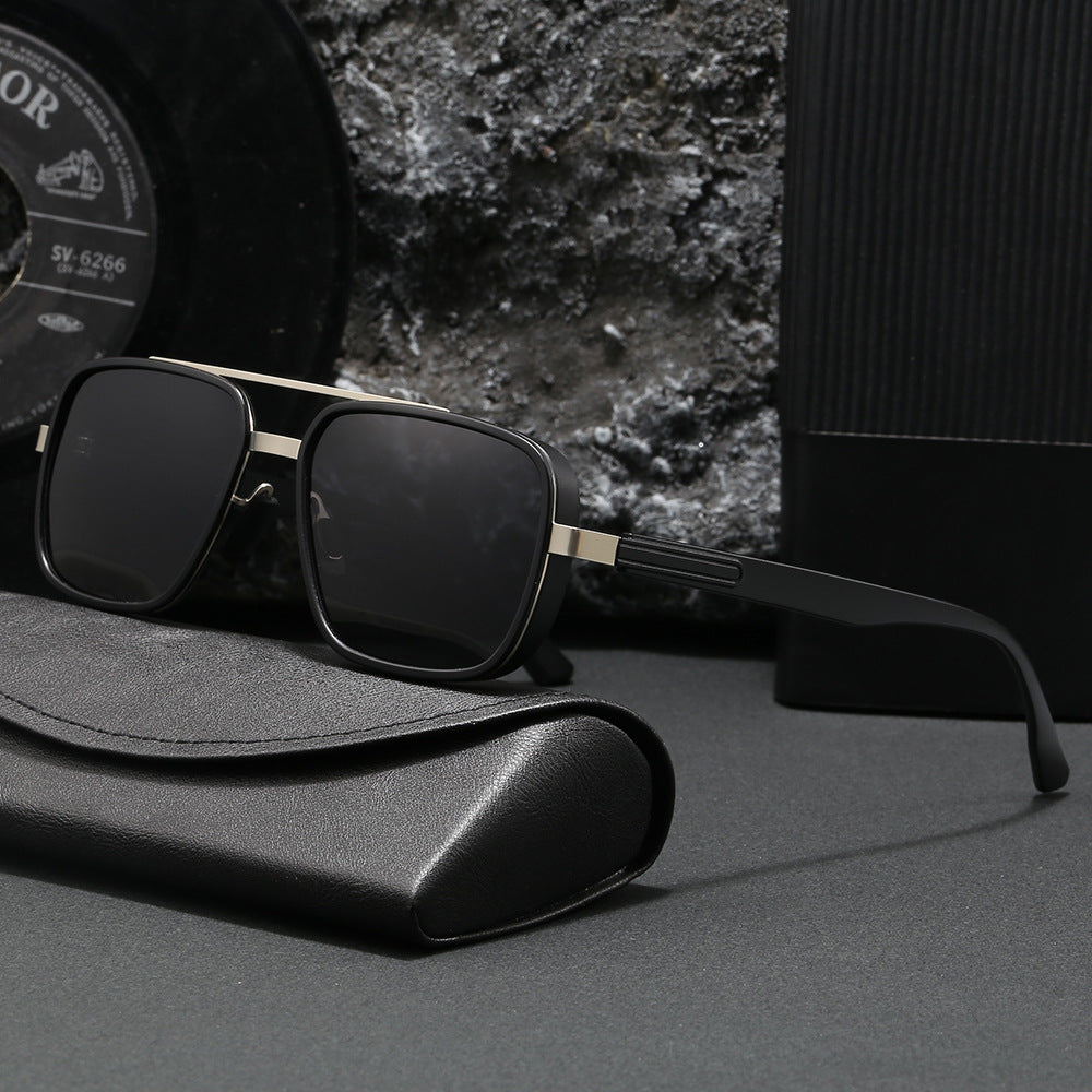 Ladies elegant square sunglasses with high-quality metal frame Kalsten