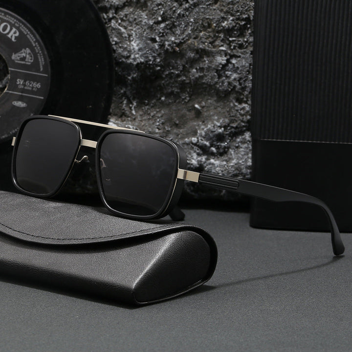 Ladies elegant square sunglasses with high-quality metal frame Kalsten