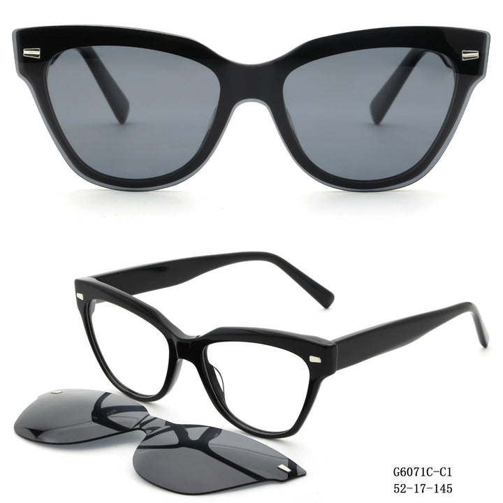 Ladies fashionable Cat-Eye sunglasses with removable lenses Kalsten