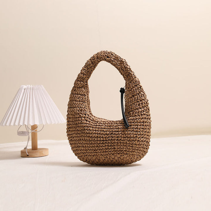 Handmade Basket Bag in Modern Hobo Style Kalsten