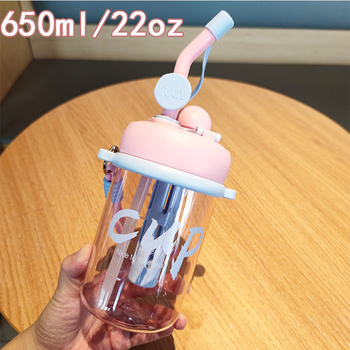 Women's drinking cup with safety lid and straw Kalsten
