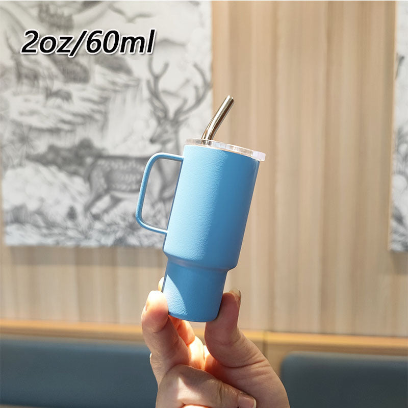 Women's practical drinking glass with metal straw Kalsten