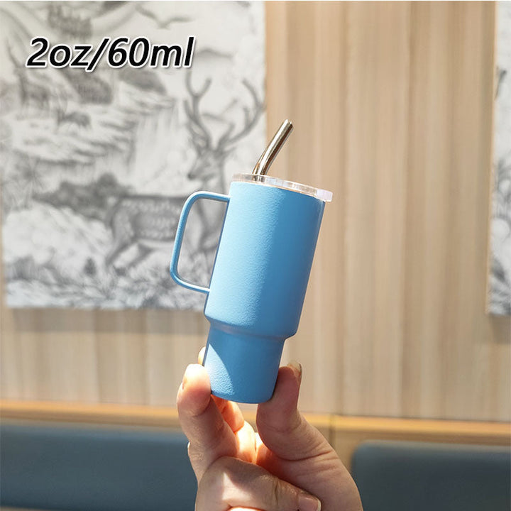 Women's practical drinking glass with metal straw Kalsten
