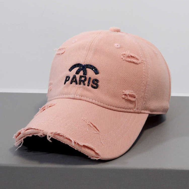 Women's Distressed Graphic Adjustable Baseball Cap Kalsten