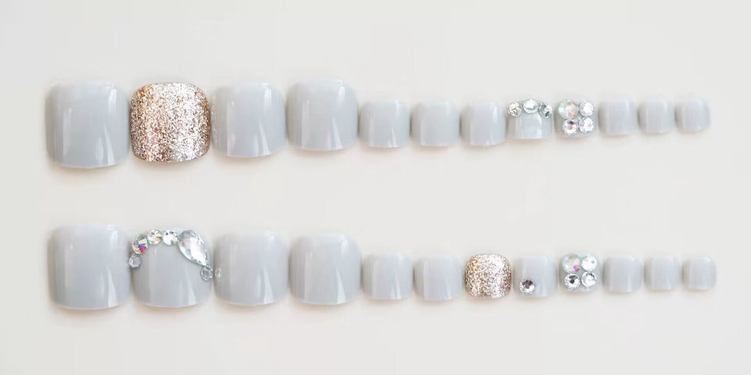 Premium Glittering Toe Nail Art Kalsten