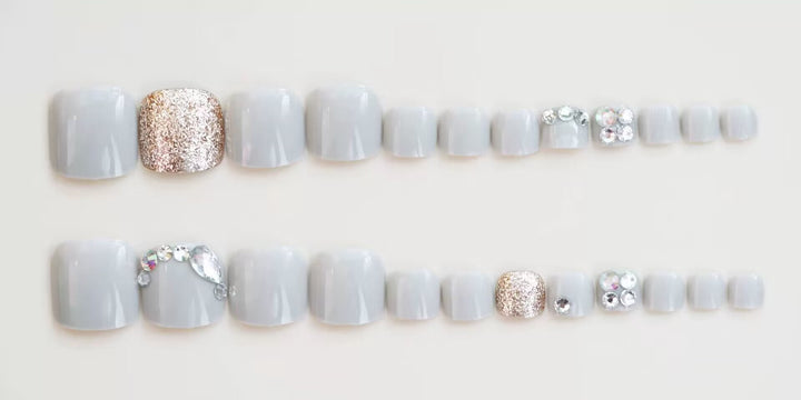 Premium Glittering Toe Nail Art Kalsten
