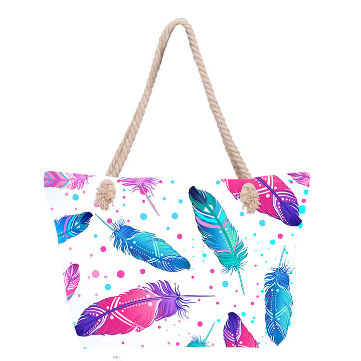 Beach bag with floral pattern Kalsten