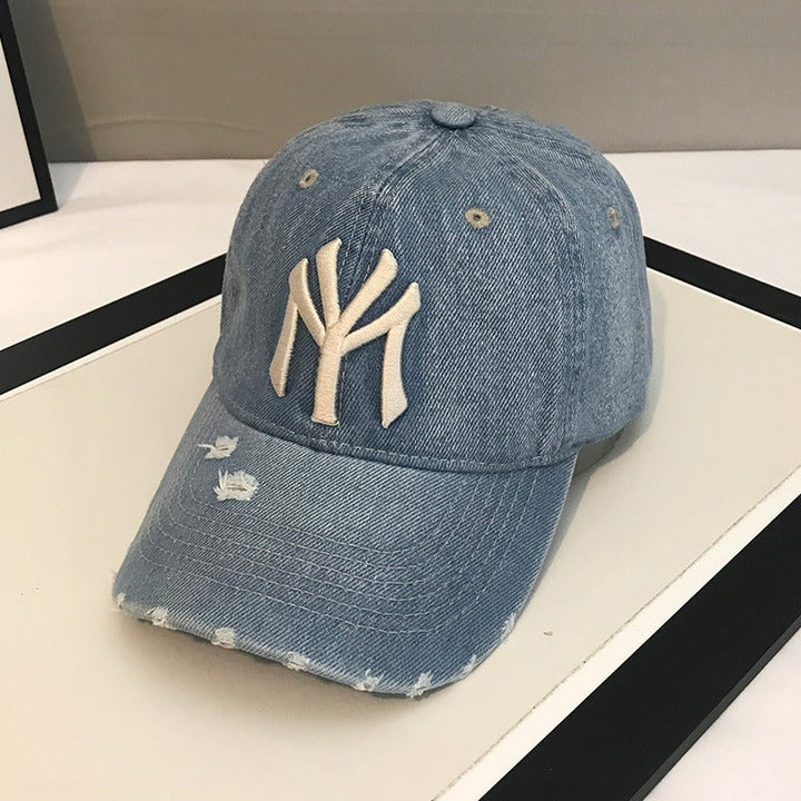 Men's Distressed Denim Baseball Cap Kalsten 1784188165