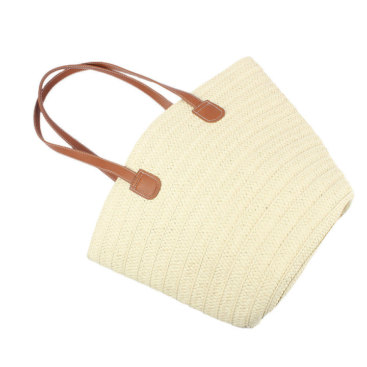 Stylish basket bag with leather handles Kalsten