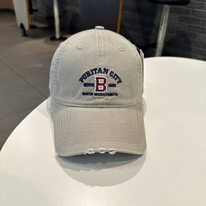 Men's Vintage-Inspired Embroidered Baseball Cap Kalsten