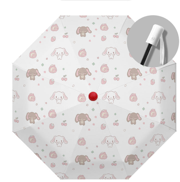 Women's Automatic Folding Umbrella with Playful Animal Design Kalsten