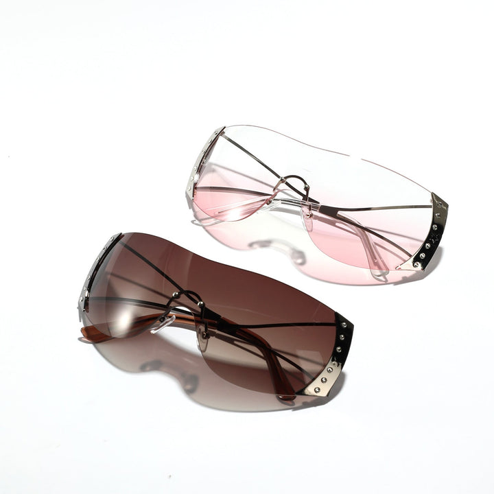 Women futuristic sunglasses with stylish frame and high-grade UV protection Kalsten