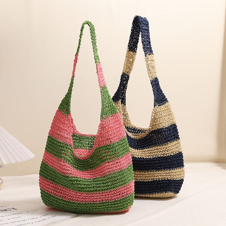 Casual Tote Bag in Striped Design Kalsten