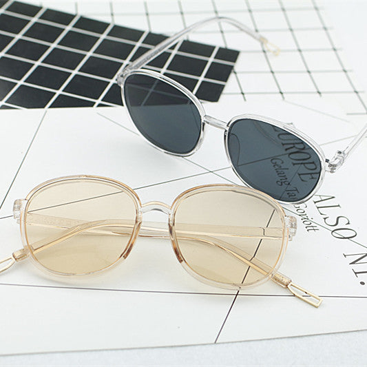 Ladies fashionable square sunglasses with transparent frame Kalsten