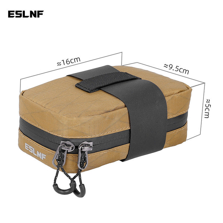 compact ripstop travel organizer pouch with dual-zip compartments and side carry loop Kalsten