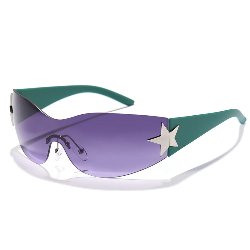 Women's futuristic design sunglasses with unique accents Kalsten