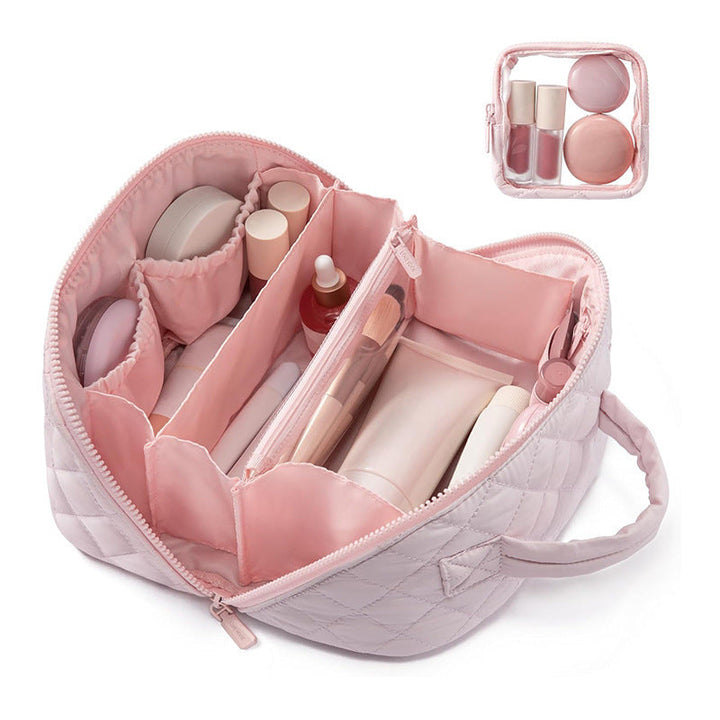Cosmetic storage bag with multifunctional interior Kalsten