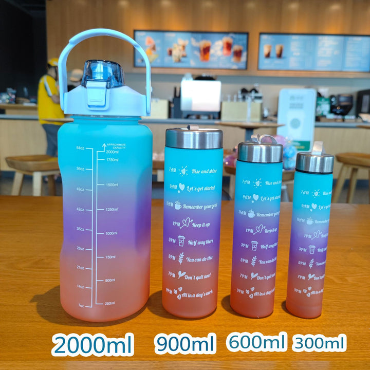 Ladies' Motivation Water Bottle with Time Scale and Ergonomic Design Kalsten