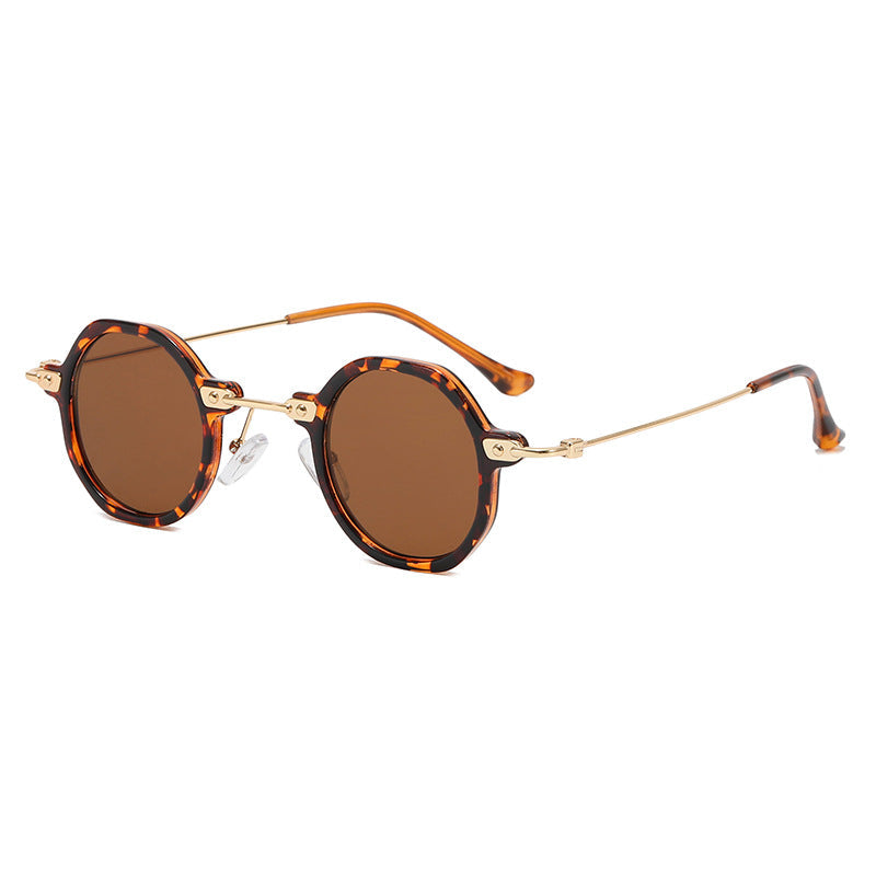 Women's designer sunglasses with hexagonal frame and luxurious metal accents Kalsten