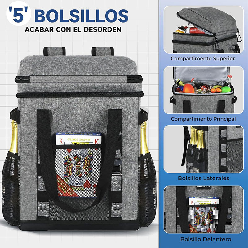 Women's Insulated Cooler Backpack with Generous Compartment Design Kalsten