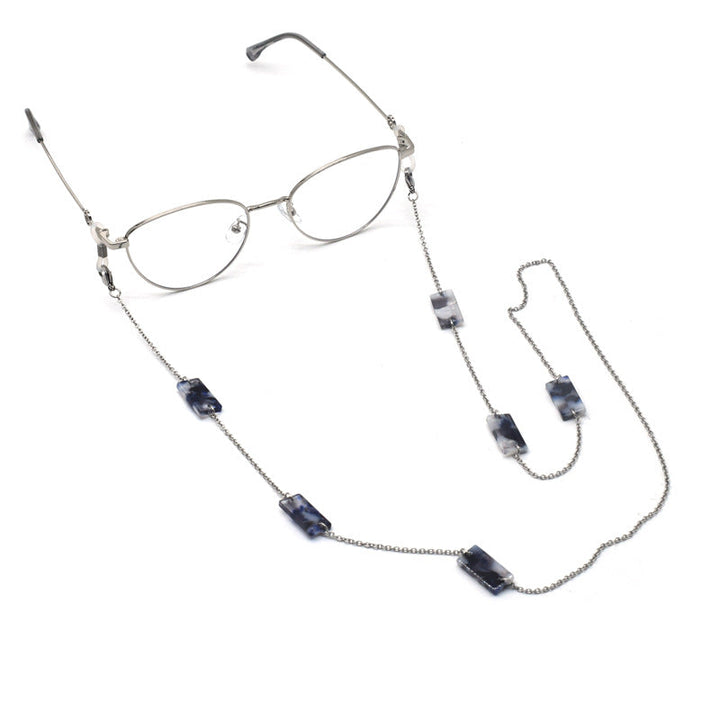 Elegant Bead-Accented Eyewear Holder Chain Kalsten