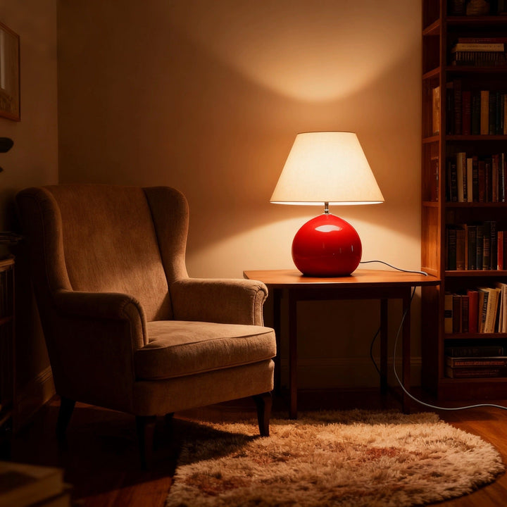French Vintage Chestnut-Style Table Lamp | Kalsten