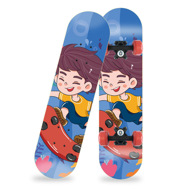 Cartoon-Inspired Mini Skateboard Kalsten