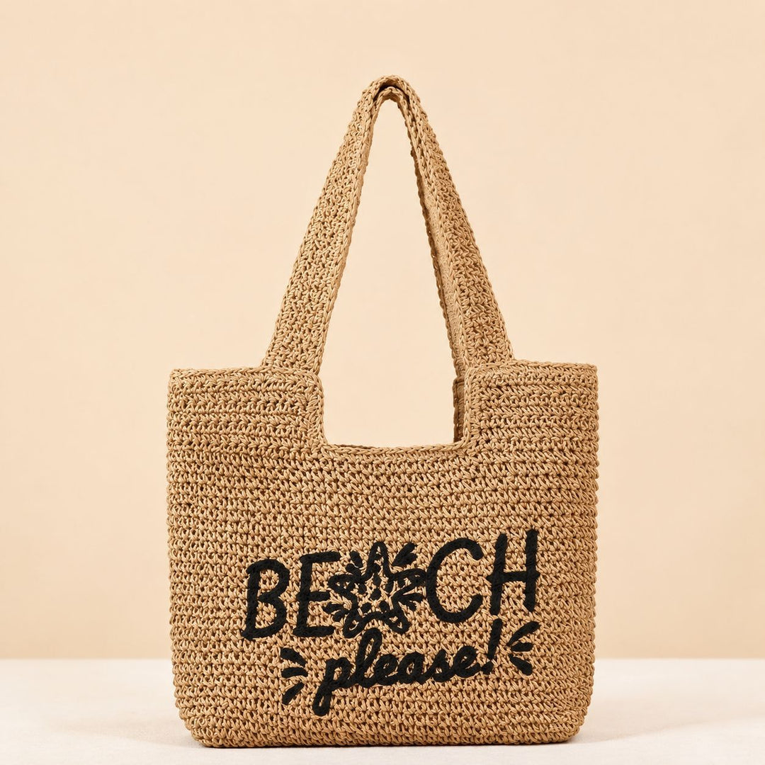 Beach bag with Embroidered Lettering Kalsten