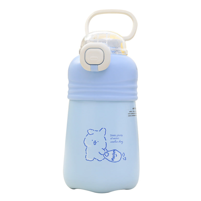 Women Practical Water Bottle with Innovative Push-Button Closure Kalsten