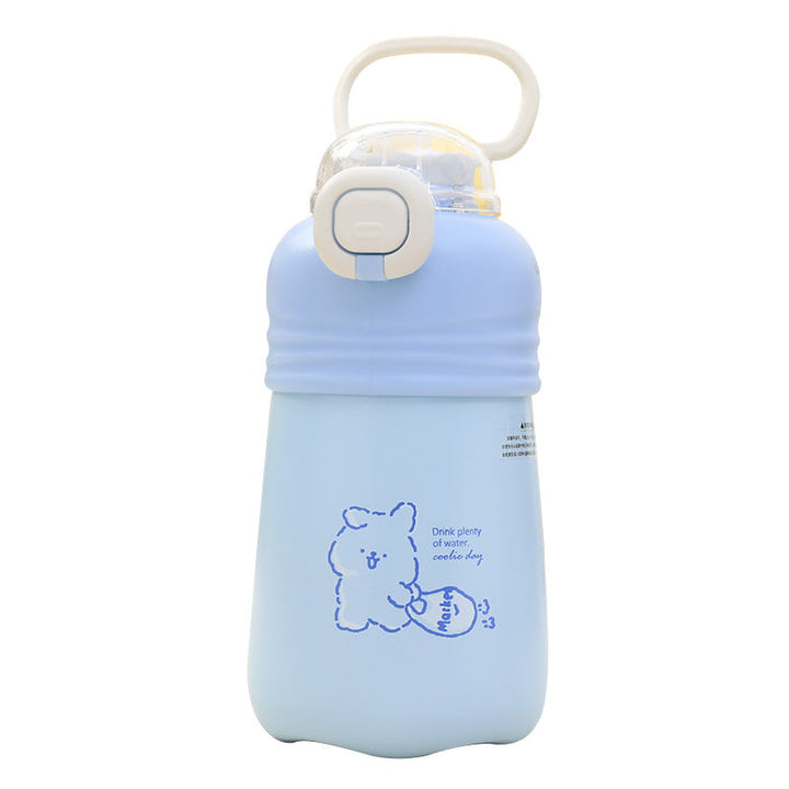 Women Practical Water Bottle with Innovative Push-Button Closure Kalsten