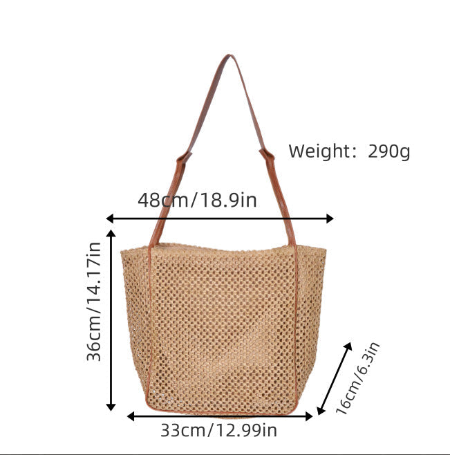 Natural raffia shoulder bag Kalsten