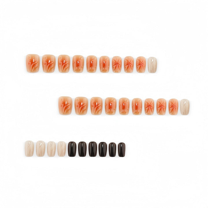 Artificial Nail Set with Beautiful 3D Flower Design Kalsten