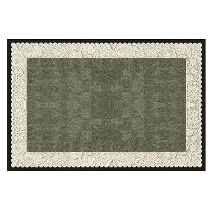 Lace-Edged Decorative Floor Mat Kalsten