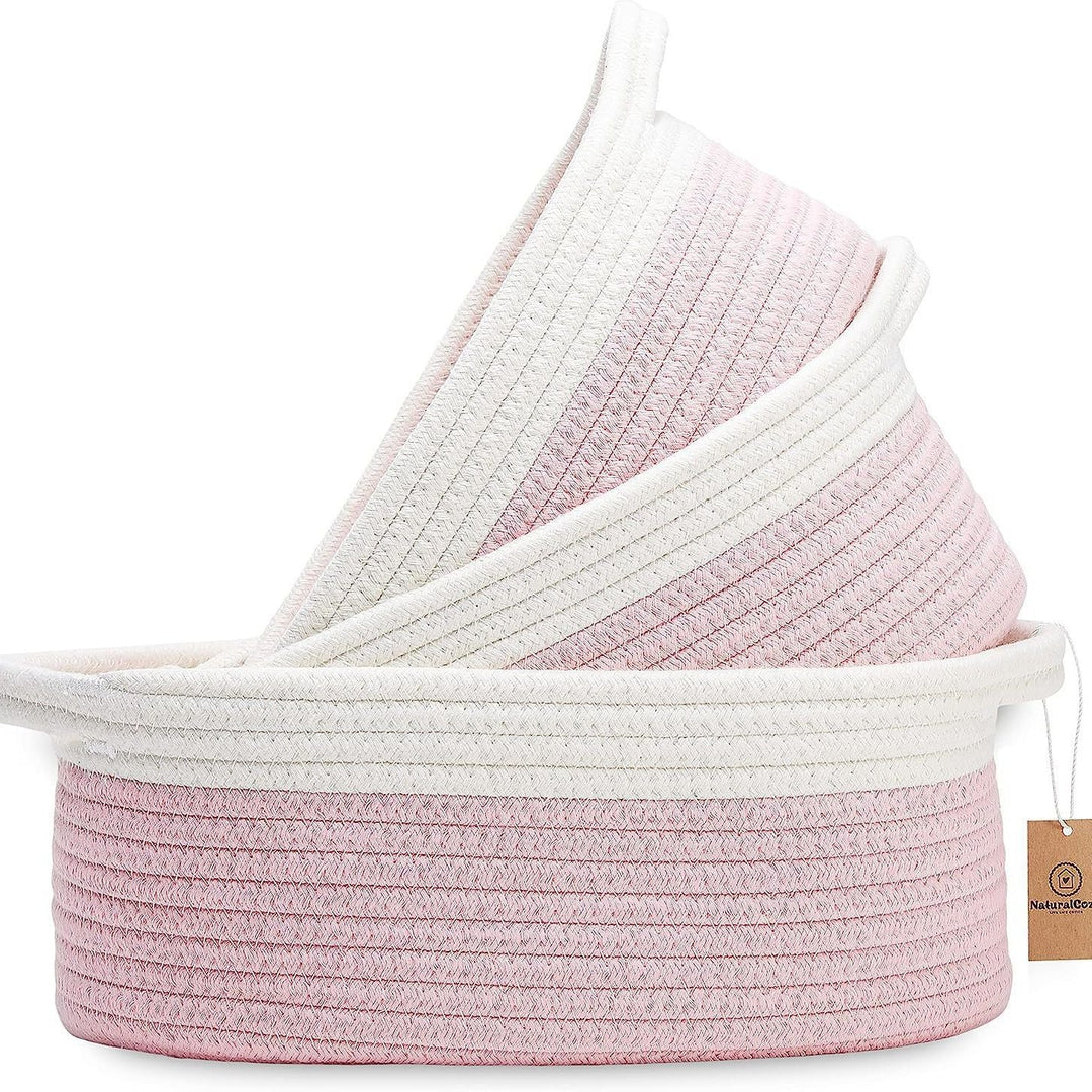 Ladies durable and stylish storage basket in layered look Kalsten