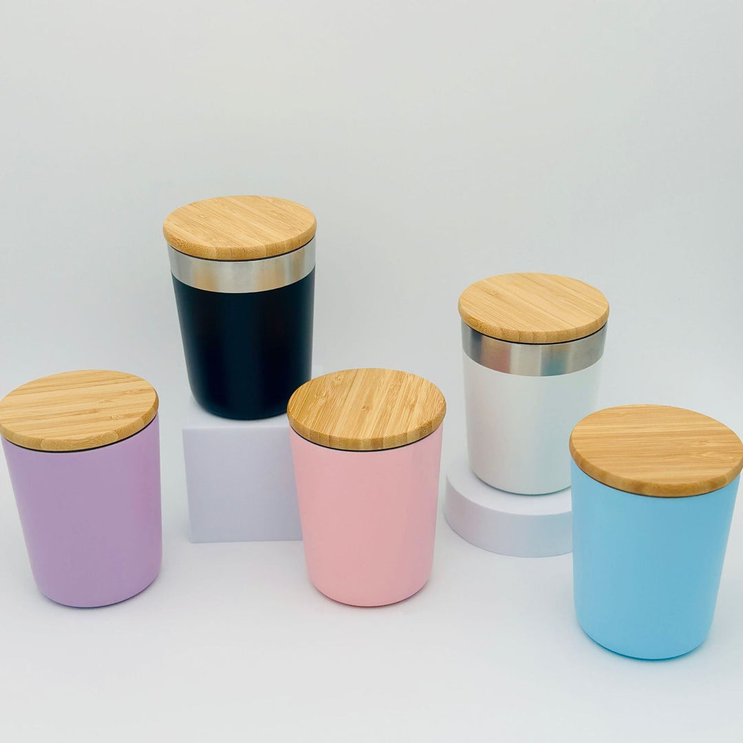 Ladies elegant sustainable insulated cup with bamboo lid Kalsten