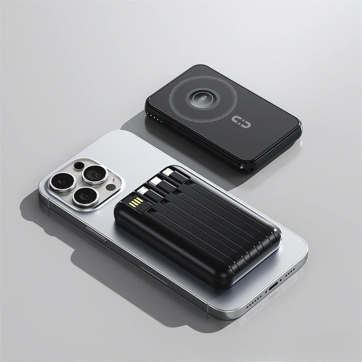 Portable power bank with wireless charging function and integrated smart technology Kalsten