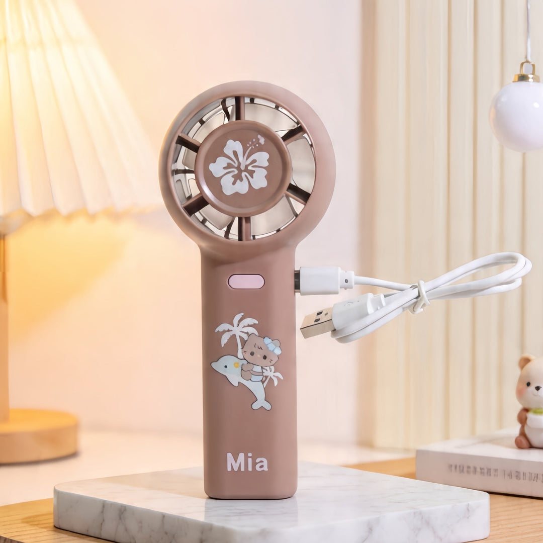 Women's Portable Handheld Fan with Cute Animal Design Kalsten