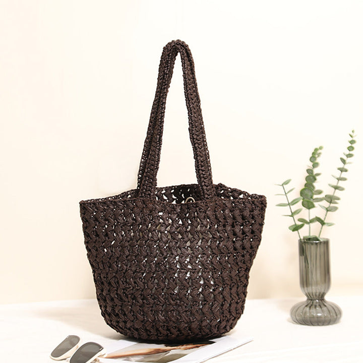 Braided Bast Crossbody Bag with Generous Interior Capacity Kalsten