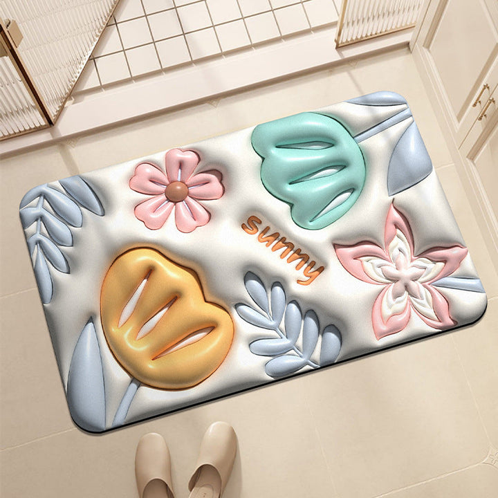 Cute Panda-Themed Bath Mat
