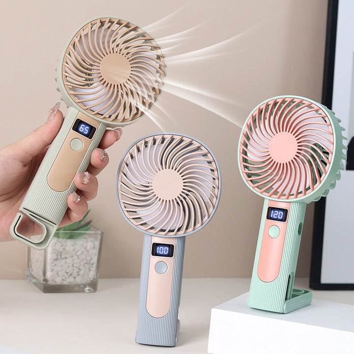 Ladies Portable Hand Fan with LED Display Kalsten
