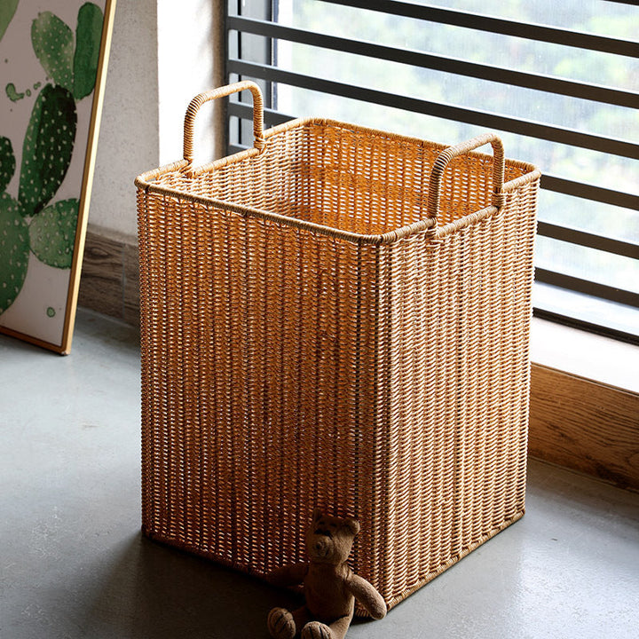 Handwoven Storage Bin with Sturdy Handles Kalsten