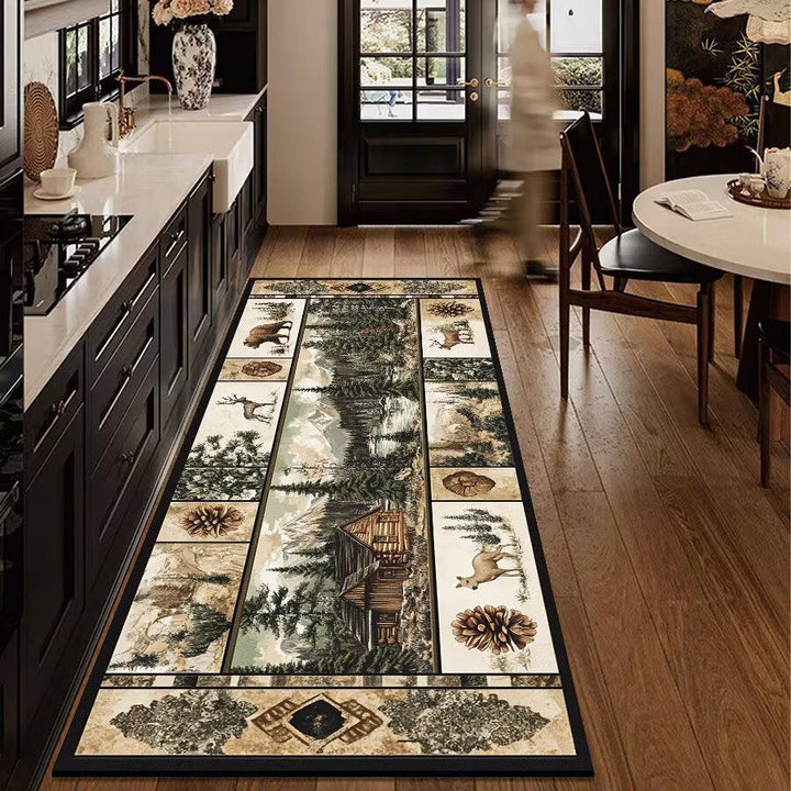 Rustic Outdoor Adventure Area Mat Kalsten