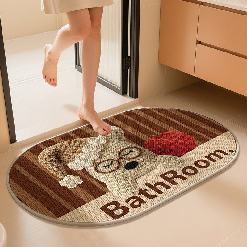 Decorative Bathroom Mat Kalsten