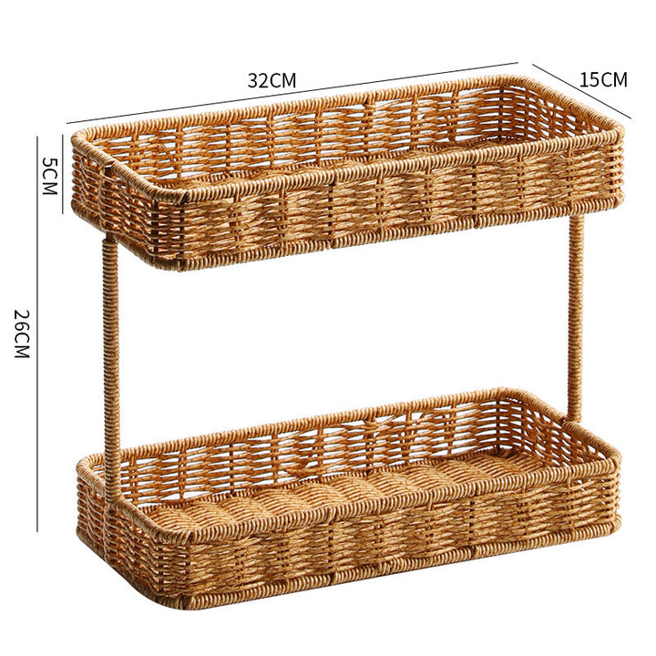 Unisex two-level storage basket Kalsten