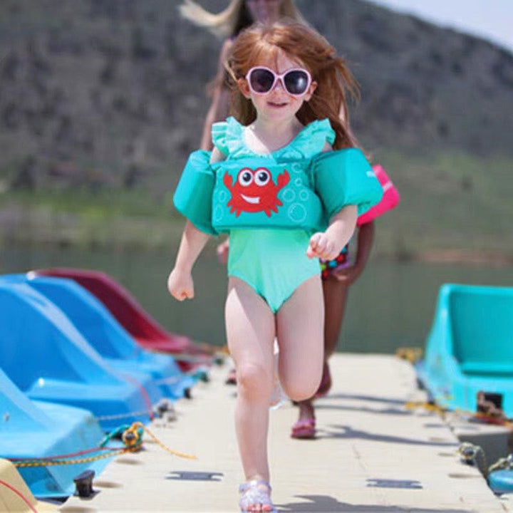 Women's Inflatable Swim Aid with Colorful Flamingo Design Kalsten